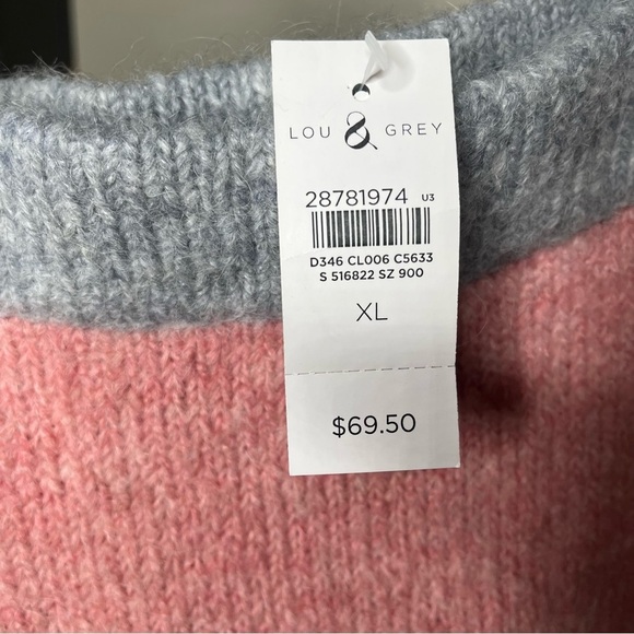 NWT Lou & Grey For LOFT Color Block Knit Pull On Stretchy Skirt Size XL - Picture 8 of 8